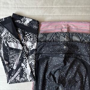 Lululemon Lot of 4 Leggings Size 6